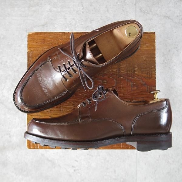 ★クロケット&ジョーンズ 7E【定価￥88,560-★リッジウェイソール仕様/WEXFORD】Uチップ/371ラスト/カーフ/濃茶/Crockett&Jones★l134
