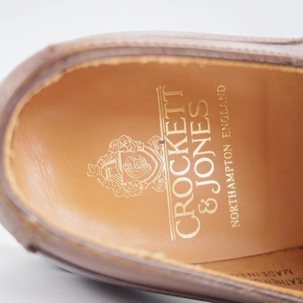 ★クロケット&ジョーンズ 7E【定価￥88,560-★リッジウェイソール仕様/WEXFORD】Uチップ/371ラスト/カーフ/濃茶/Crockett&Jones★l134