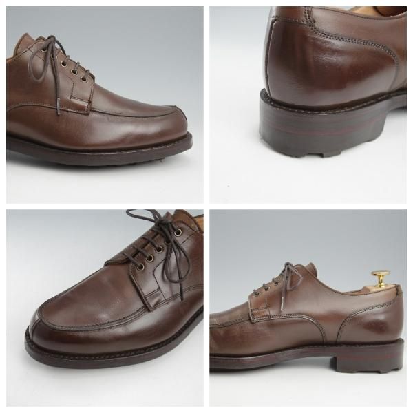 ★クロケット&ジョーンズ 7E【定価￥88,560-★リッジウェイソール仕様/WEXFORD】Uチップ/371ラスト/カーフ/濃茶/Crockett&Jones★l134