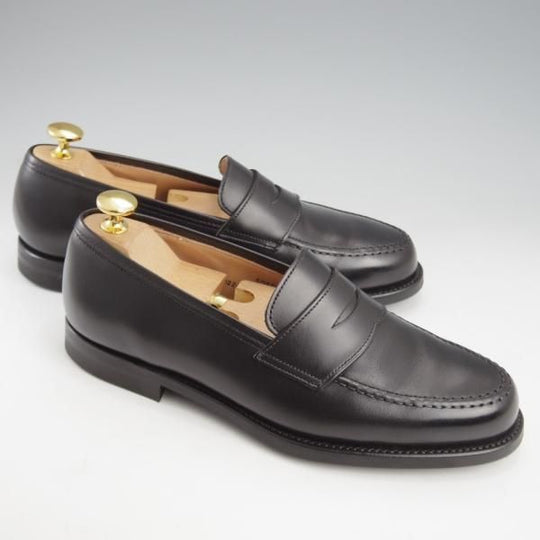 極美品★クロケット&ジョーンズ 5.5E【定価￥110,000-★BOSTON 2/ボストン】CITYソール/コインローファー/黒/Crockett&Jones★l135