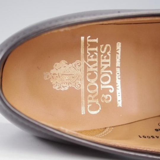 極美品★クロケット&ジョーンズ 5.5E【定価￥110,000-★BOSTON 2/ボストン】CITYソール/コインローファー/黒/Crockett&Jones★l135