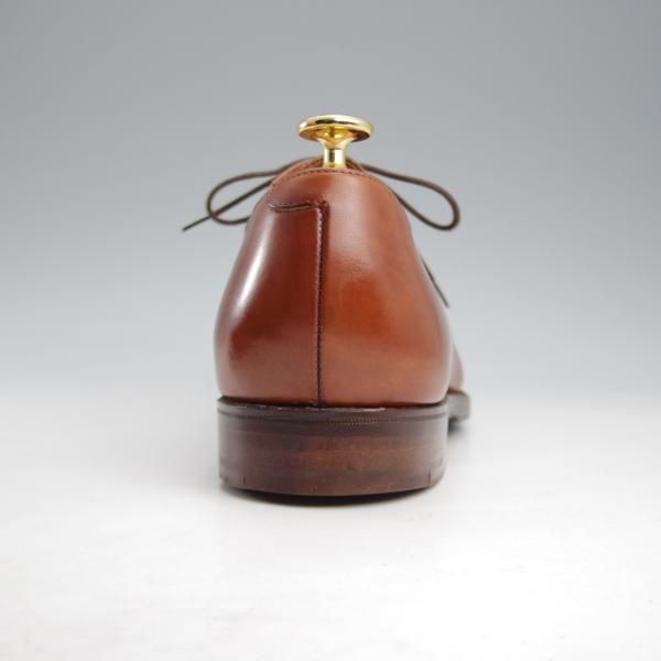 極上★クロケット&ジョーンズ UK9/US9.5E【★(米)ラルフローレン別注/Ralph Lauren】パンチドキャップトゥ/カーフ/茶/Crockett&Jones★l137