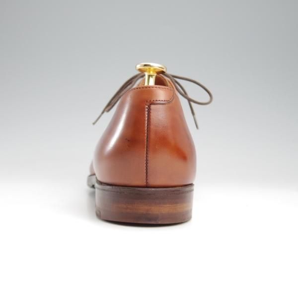 極上★クロケット&ジョーンズ UK9/US9.5E【★(米)ラルフローレン別注/Ralph Lauren】パンチドキャップトゥ/カーフ/茶/Crockett&Jones★l137