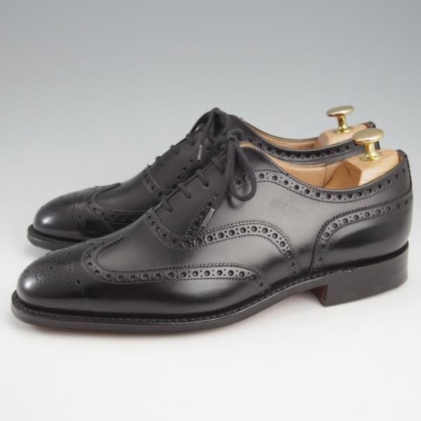 極美品★チャーチ 60F/UK6【現行定価￥176,000-★チェットウィンド/CHETWYND】173ラスト/フルブローグ/カーフ/黒/メンズ/Church's★l139