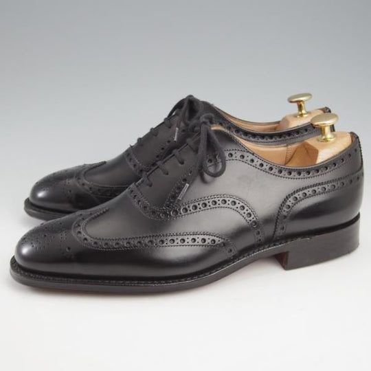 極美品★チャーチ 60F/UK6【現行定価￥176,000-★チェットウィンド/CHETWYND】173ラスト/フルブローグ/カーフ/黒/メンズ/Church's★l139