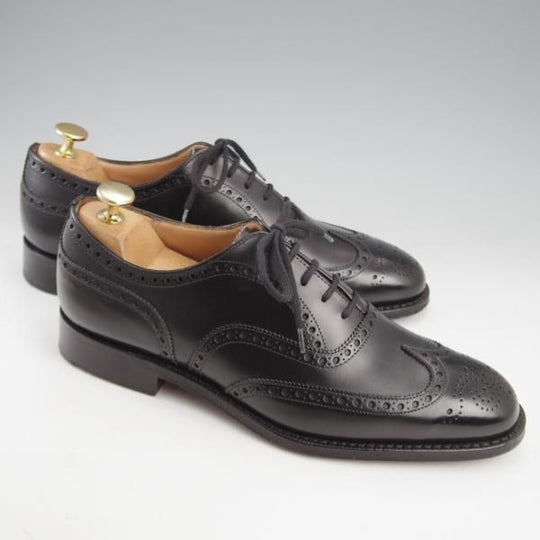 極美品★チャーチ 60F/UK6【現行定価￥176,000-★チェットウィンド/CHETWYND】173ラスト/フルブローグ/カーフ/黒/メンズ/Church's★l139