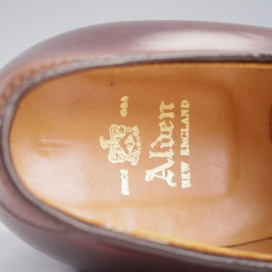 極上★オールデン 7D【定価￥182,600-★コードバン仕様/モディファイドラスト/54321】Vチップ/#8/バーガンディー/赤茶/メンズ/ALDEN★l140