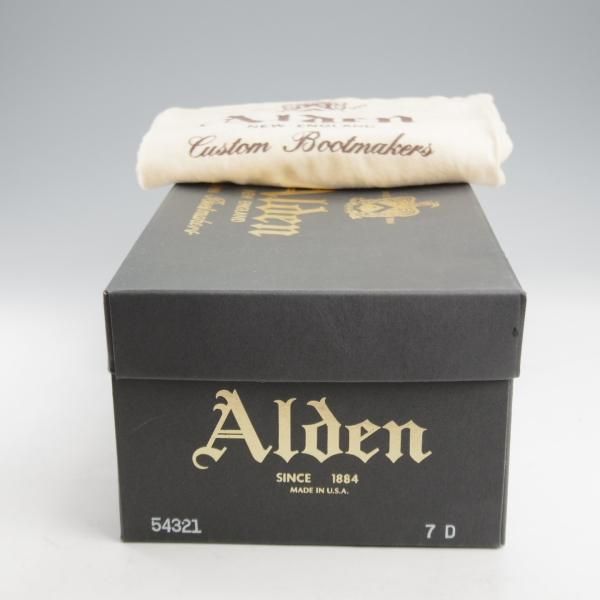 極上★オールデン 7D【定価￥182,600-★コードバン仕様/モディファイドラスト/54321】Vチップ/#8/バーガンディー/赤茶/メンズ/ALDEN★l140