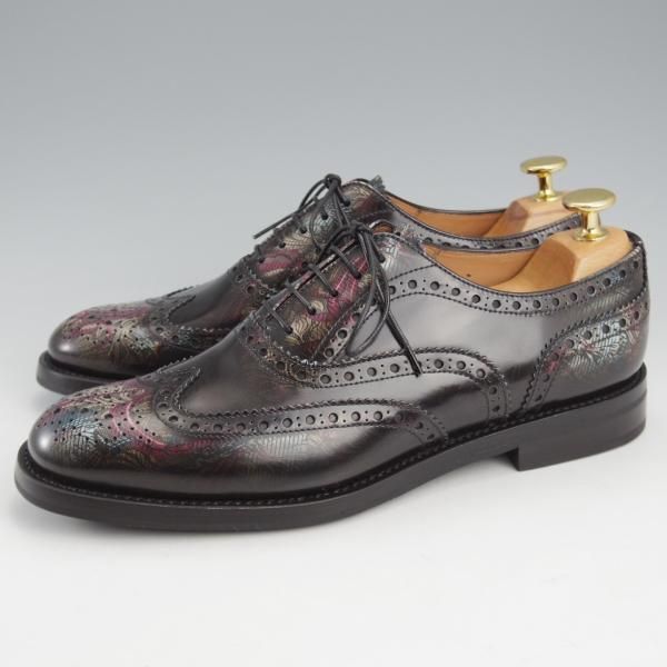 未使用★チャーチ(レディース) SIZE 38【モデル定価￥176,000-★フラワープリント仕様/BURWOOD WG】バーウッド/Church's★l141