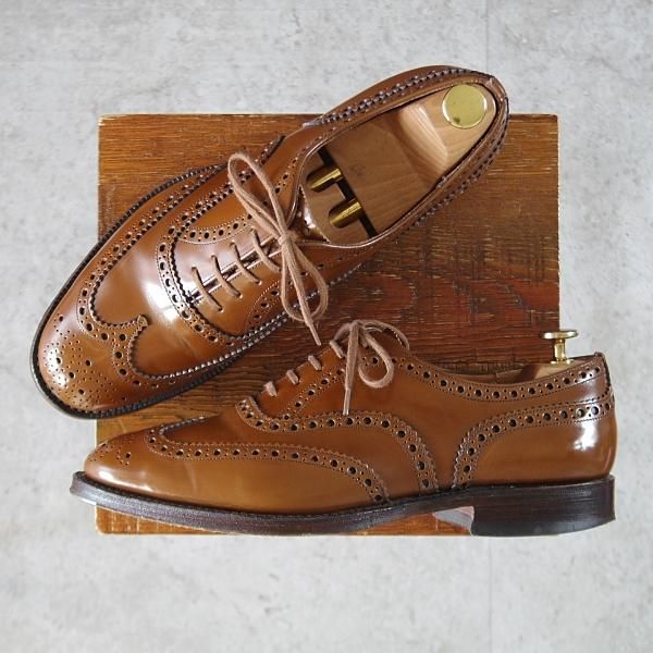 ★チャーチ 80G/UK8【定価￥176,000-★BURWOOD/バーウッド】81ラスト/フルブローグ/サンダルウッド/茶/メンズ/Church's★l142