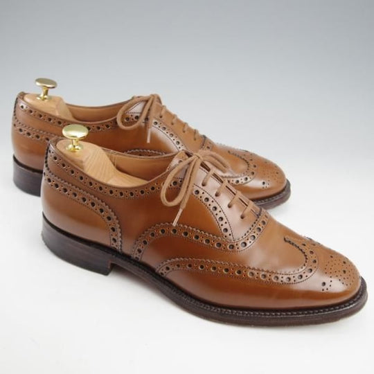 ★チャーチ 80G/UK8【定価￥176,000-★BURWOOD/バーウッド】81ラスト/フルブローグ/サンダルウッド/茶/メンズ/Church's★l142
