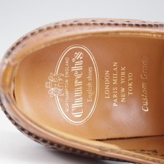 ★チャーチ 80G/UK8【定価￥176,000-★BURWOOD/バーウッド】81ラスト/フルブローグ/サンダルウッド/茶/メンズ/Church's★l142
