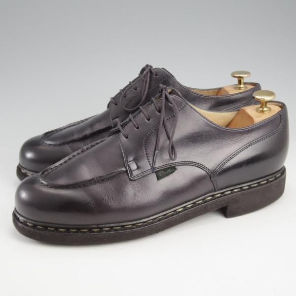 極上★パラブーツ SIZE 7.5【定価￥96,800-★シャンボード/CHAMBORD】リスレザー/TEXソール/Uチップ/NUIT/紺/Paraboot★l143