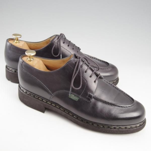 極上★パラブーツ SIZE 7.5【定価￥96,800-★シャンボード/CHAMBORD】リスレザー/TEXソール/Uチップ/NUIT/紺/Paraboot★l143