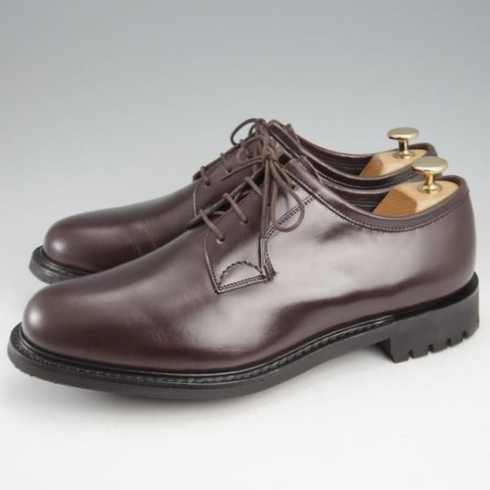 未使用★チャーチ 70G/UK7【コマンドソール仕様★NEWBRIDGE 2 FUR/103ラスト】プレーントゥ/LUX CALF/EBONY/濃茶/メンズ/Church's★l144