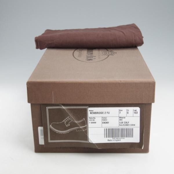 未使用★チャーチ 70G/UK7【コマンドソール仕様★NEWBRIDGE 2 FUR/103ラスト】プレーントゥ/LUX CALF/EBONY/濃茶/メンズ/Church's★l144