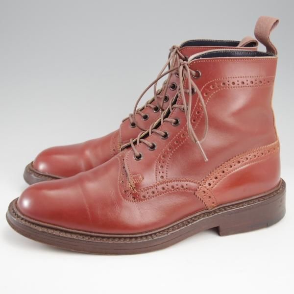★トリッカーズ SIZE 6【現行定価10万円以上★カントリーブーツ/SHIPS別注】6442/アニリンカーフ/Walnut/茶/メンズ/Tricker's★l147