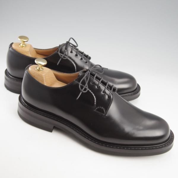 未使用★チャーチ 75G/UK7.5【定価￥181,500-★ライトウェイトソール/SHANNON LW】シャノン/103ラスト/プレーントゥ/黒/Church's★l151