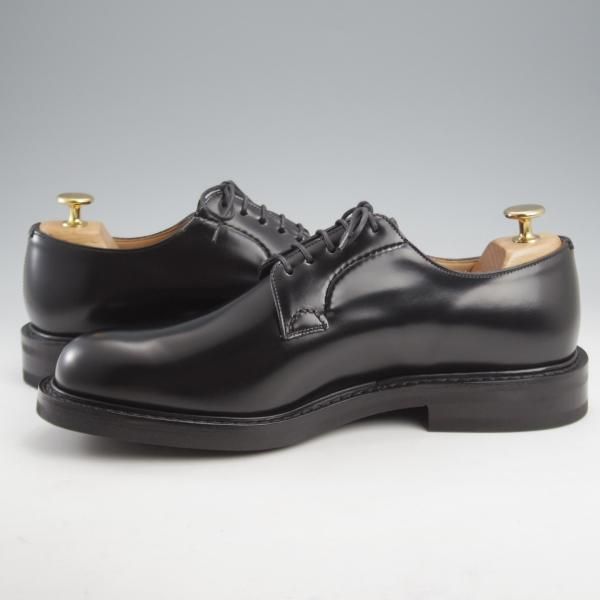 未使用★チャーチ 75G/UK7.5【定価￥181,500-★ライトウェイトソール/SHANNON LW】シャノン/103ラスト/プレーントゥ/黒/Church's★l151