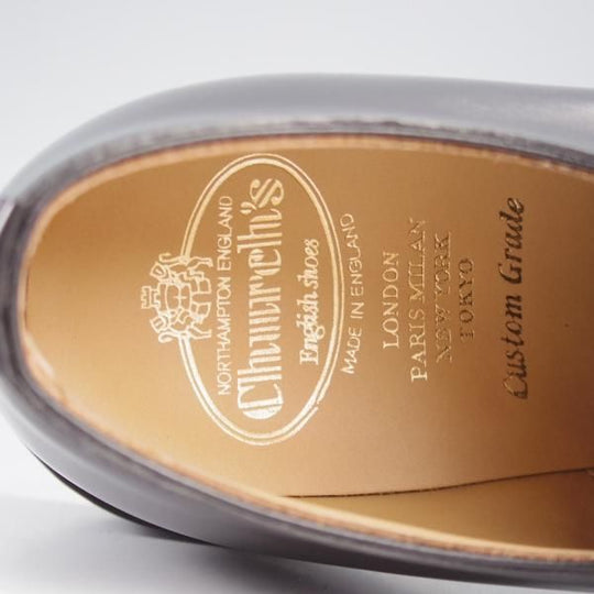 未使用★チャーチ 75G/UK7.5【定価￥181,500-★ライトウェイトソール/SHANNON LW】シャノン/103ラスト/プレーントゥ/黒/Church's★l151