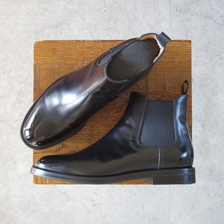 極美品★チャーチ(レディース) SIZE 36.5【貴重★サイドゴアブーツ/ELSA/ロイスカーフ】チェルシーブーツ/ROIS CALF/黒/Church's★l152