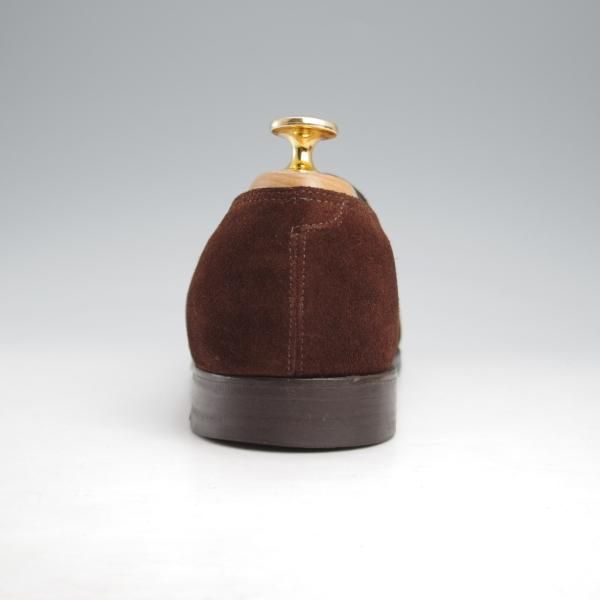 極上★ジョンロブ 5E【現行定価￥239,800-★ロペス/LOPEZ】4395ラスト/コインローファー/スエード/濃茶/メンズ/JOHN LOBB★l156