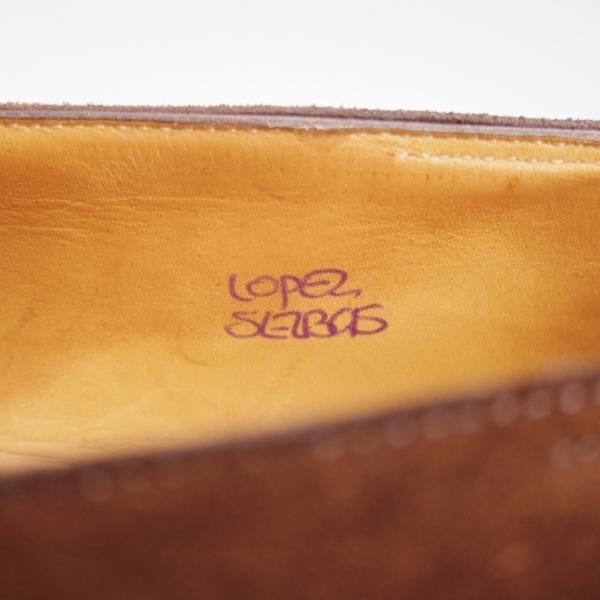 極上★ジョンロブ 5E【現行定価￥239,800-★ロペス/LOPEZ】4395ラスト/コインローファー/スエード/濃茶/メンズ/JOHN LOBB★l156