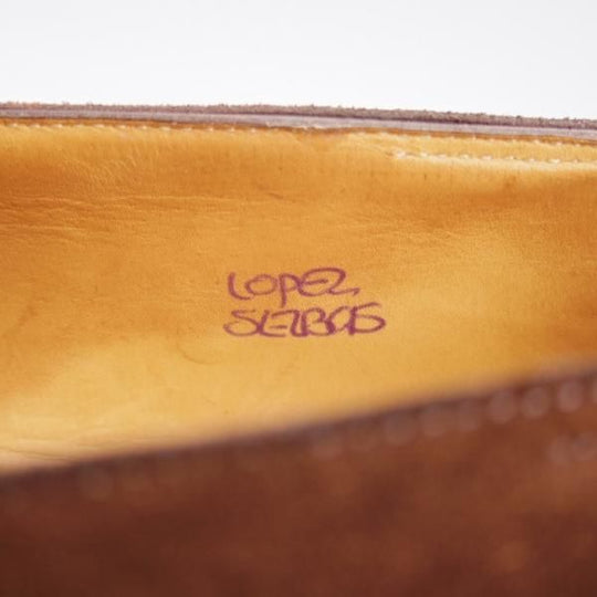 極上★ジョンロブ 5E【現行定価￥239,800-★ロペス/LOPEZ】4395ラスト/コインローファー/スエード/濃茶/メンズ/JOHN LOBB★l156