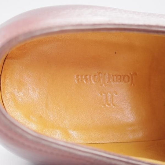 極上★ジョンロブ 6E【高額★スキンステッチ仕様/8896ラスト/BORDER】ボーダー/Uチップ/カントリーカーフ/濃茶/メンズ/JOHN LOBB★l161