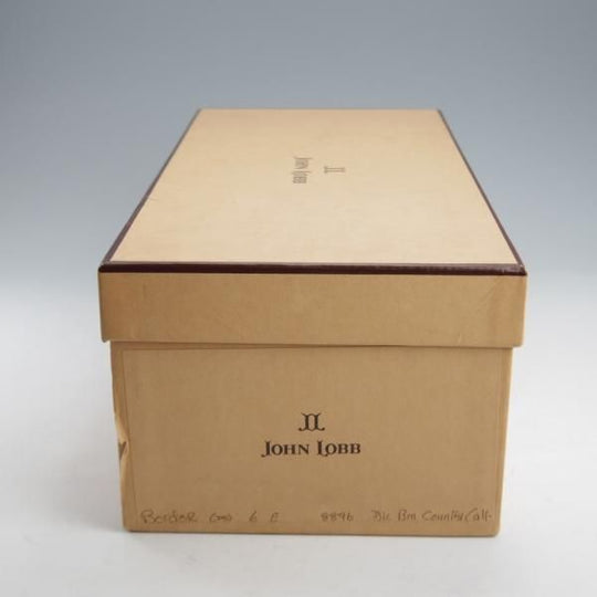 極上★ジョンロブ 6E【高額★スキンステッチ仕様/8896ラスト/BORDER】ボーダー/Uチップ/カントリーカーフ/濃茶/メンズ/JOHN LOBB★l161