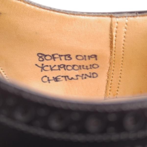 未使用★チャーチ 80F/UK8【定価￥176,000-★チェットウィンド/CHETWYND】173ラスト/フルブローグ/カーフ/黒/メンズ/Church's★l162