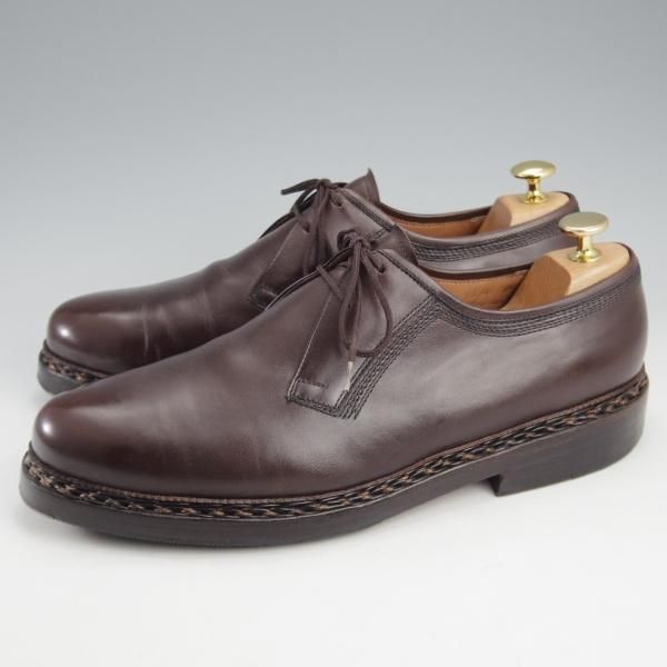 極上★(独)ハインリッヒ・ディンケラッカー SIZE 8.5【貴重★プレーントゥ/濃茶】カーフ/メンズ/Heinrich Dinkelacker★l163