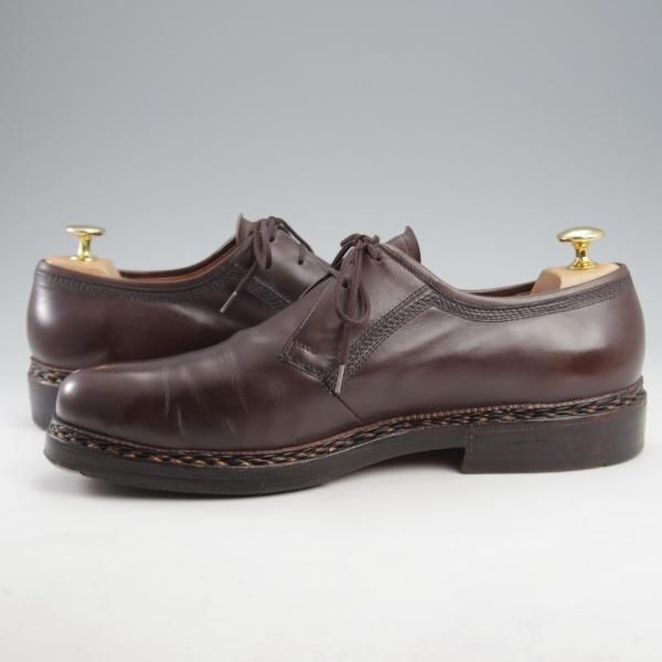 極上★(独)ハインリッヒ・ディンケラッカー SIZE 8.5【貴重★プレーントゥ/濃茶】カーフ/メンズ/Heinrich Dinkelacker★l163