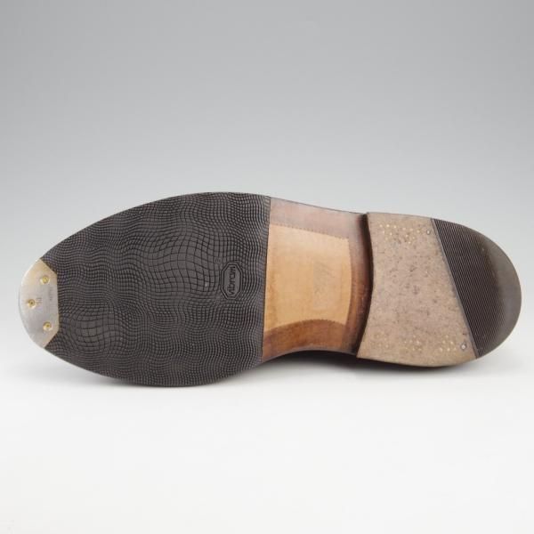 極上★(独)ハインリッヒ・ディンケラッカー SIZE 8.5【貴重★プレーントゥ/濃茶】カーフ/メンズ/Heinrich Dinkelacker★l163