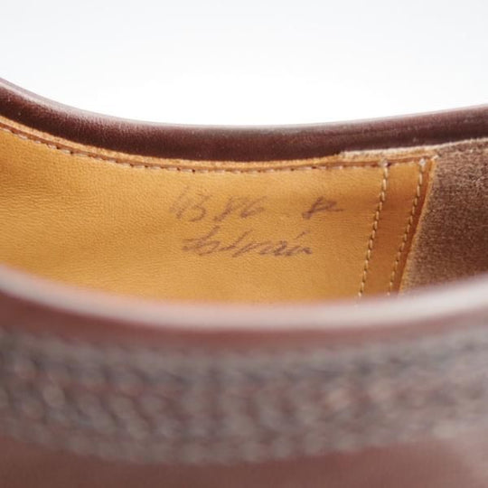 極上★(独)ハインリッヒ・ディンケラッカー SIZE 8.5【貴重★プレーントゥ/濃茶】カーフ/メンズ/Heinrich Dinkelacker★l163