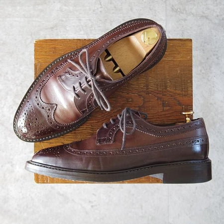 極上★トリッカーズ SIZE 7.5【現行定価10万円以上★ダイナイトソール仕様/ロングウイング】M6837/カーフ/濃茶×茶/Tricker's★l166