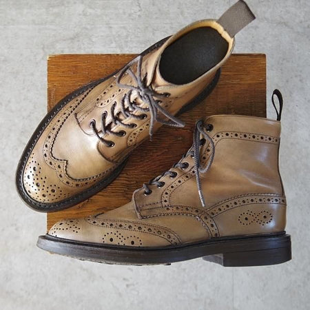 ★トリッカーズ SIZE 6.5【ダイナイトソール仕様★(英)ポールスミス別注/Paul Smith】M6178/カントリーブーツ/薄茶/Tricker's★l167
