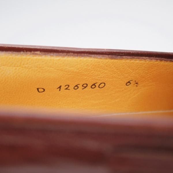 ★(伊)タニノクリスチー SIZE 6.5【定価10万円以上★タッセルローファー/濃茶】スリッポン/カーフ/メンズ/TANINO CRISCI★l168