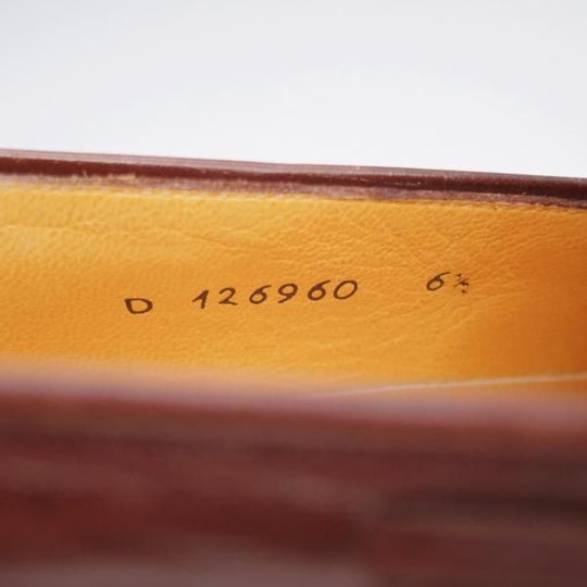 ★(伊)タニノクリスチー SIZE 6.5【定価10万円以上★タッセルローファー/濃茶】スリッポン/カーフ/メンズ/TANINO CRISCI★l168