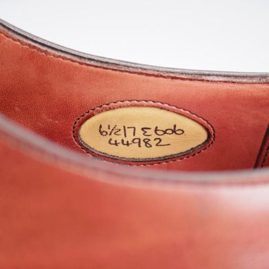 極上★エドワードグリーン 6.5E【★パンチドキャップトゥ/HYTHE】606ラスト/ハイス/Burgundy Antique/カーフ/赤茶/EDWARD GREEN★l169