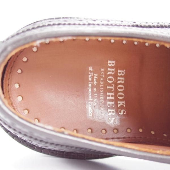 極美品★(米)アレンエドモンズ 8E【貴重★ブルックスブラザーズ別注/BROOKS BROTHERS】ロングウイング/黒/メンズ/ALLEN EDMONDS★l170