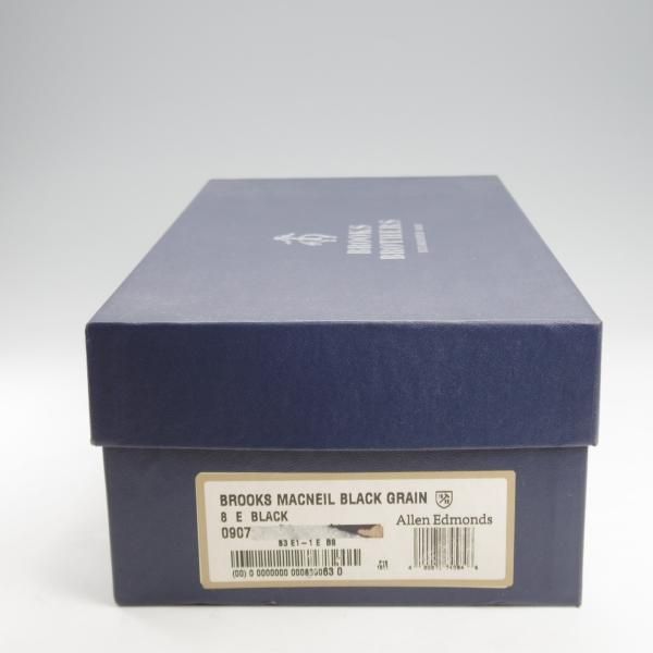 極美品★(米)アレンエドモンズ 8E【貴重★ブルックスブラザーズ別注/BROOKS BROTHERS】ロングウイング/黒/メンズ/ALLEN EDMONDS★l170