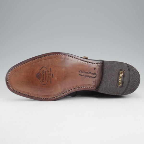 未使用★チャーチ 70F/UK7【現行定価￥181,500-★旧チャーチ/73ラスト/ブックバインダーカーフ】Westbury/3都市ロゴ/黒/Church's★l171