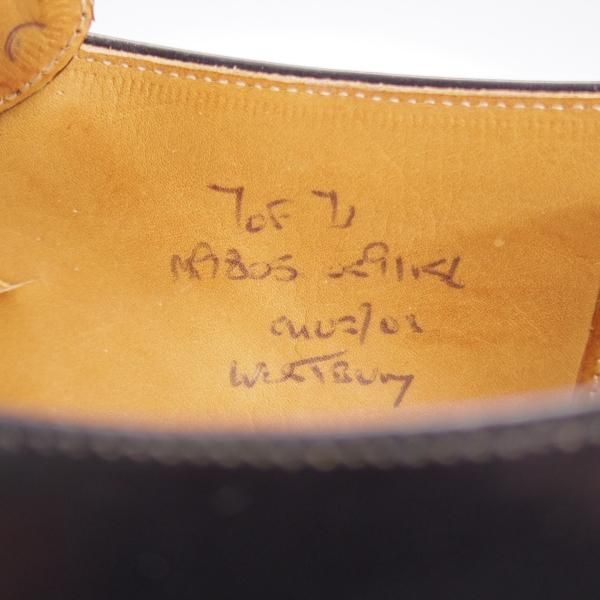 未使用★チャーチ 70F/UK7【現行定価￥181,500-★旧チャーチ/73ラスト/ブックバインダーカーフ】Westbury/3都市ロゴ/黒/Church's★l171
