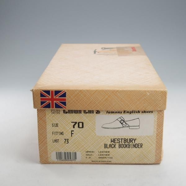 未使用★チャーチ 70F/UK7【現行定価￥181,500-★旧チャーチ/73ラスト/ブックバインダーカーフ】Westbury/3都市ロゴ/黒/Church's★l171