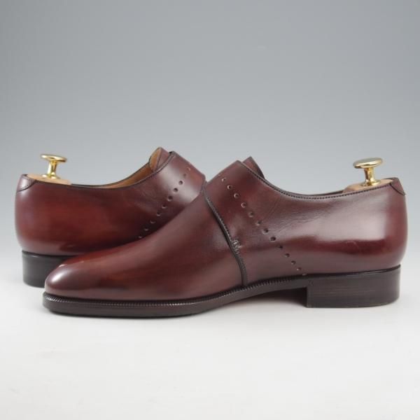 極美品★(仏)ベルルッティ SIZE 6【貴重★タトゥ・コレクション/ヴェネチアレザー】モンクストラップ/濃茶/メンズ/Berluti★l173