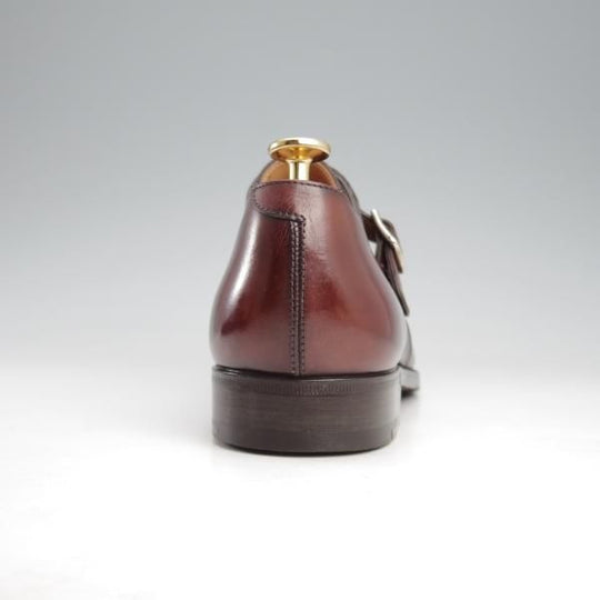 極美品★(仏)ベルルッティ SIZE 6【貴重★タトゥ・コレクション/ヴェネチアレザー】モンクストラップ/濃茶/メンズ/Berluti★l173