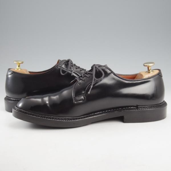 極美品★オールデン 8E【定価￥184,800-★コードバン仕様/9901】バリーラスト/プレーントゥ/黒/メンズ/ALDEN★l174