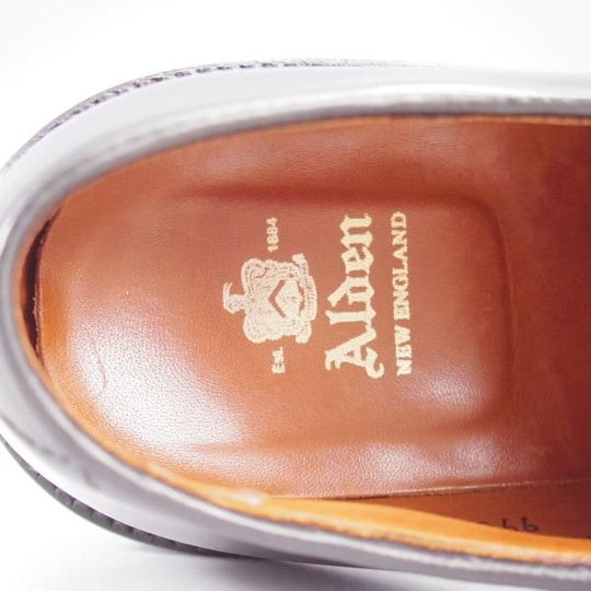 極美品★オールデン 8E【定価￥184,800-★コードバン仕様/9901】バリーラスト/プレーントゥ/黒/メンズ/ALDEN★l174