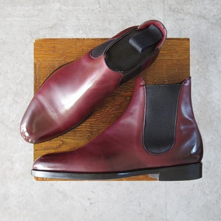 極美品★(英)ガジアーノ&ガーリング UK5.5【定価￥226,800-★(英)ALFRED DUNHILL別注/ダンヒル】サイドゴアブーツ/GAZIANO&GIRLING★l176